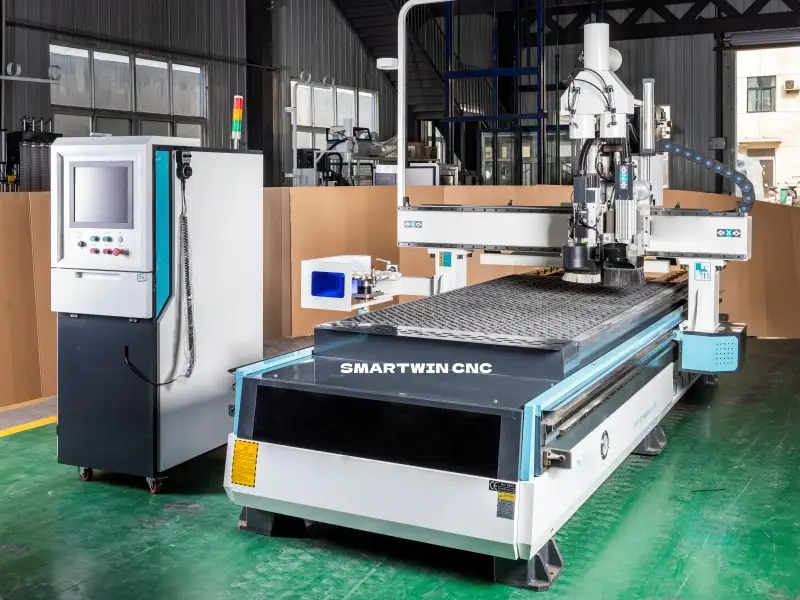 cnc machine center in factory