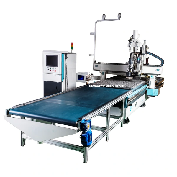 cnc machine center with loading machine