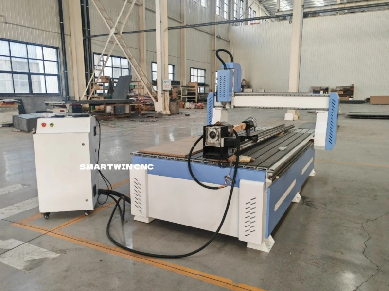 cnc router with rotary device